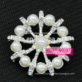 austrian crystal clear pearl brooch pendant
